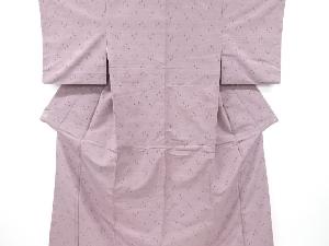 アンティーク　抽象模様織り出し手織り紬着物